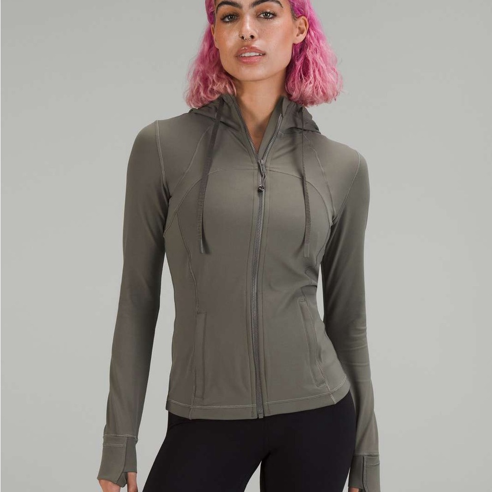 lululemon athletica Grey Sage Hooded Define Jacket